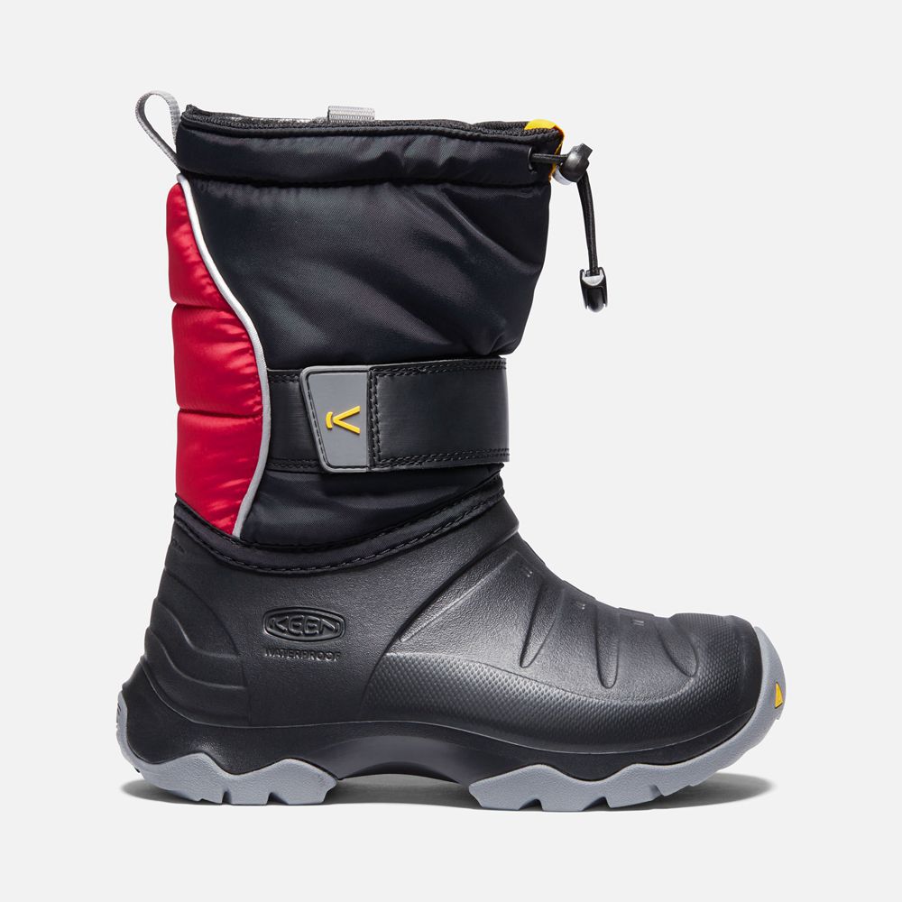 Botas de Montaña Keen Mexico Negros/Rojos - Niños Lumi Ii Waterproof - CP7193046